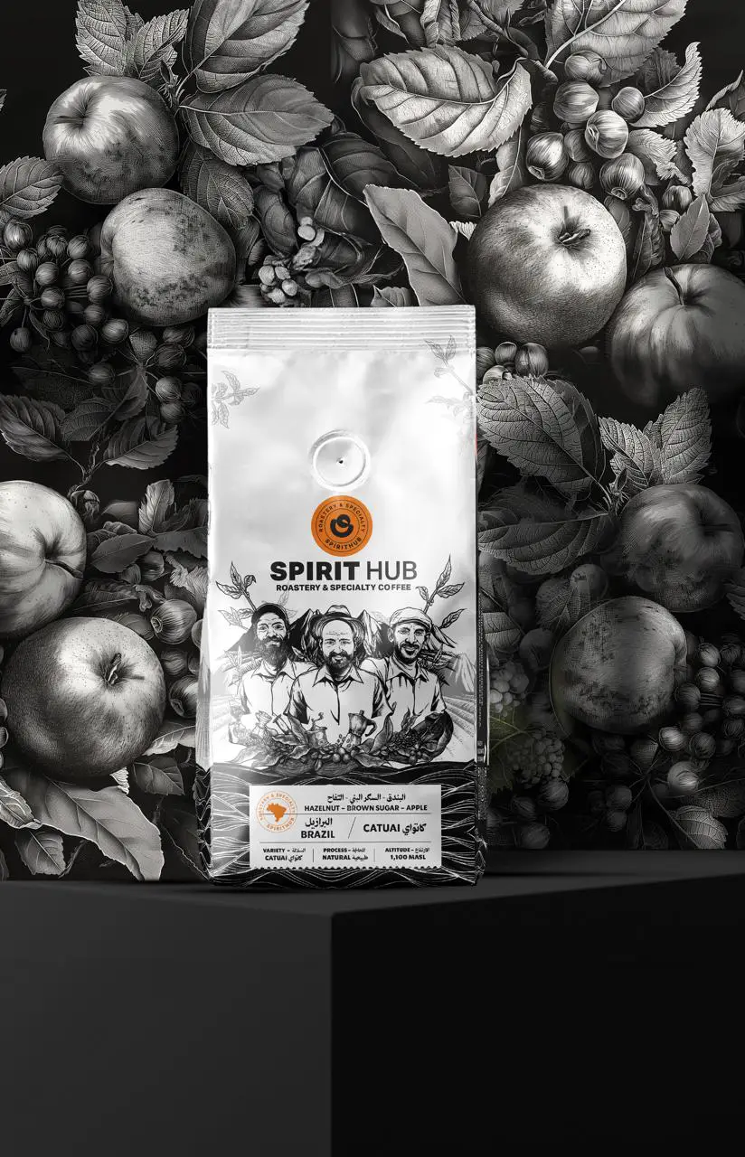 Brazil Catuai Natural Coffee by SpiritHub Roastery – smooth and nutty specialty coffee from Chapada de Minas, Brazil.