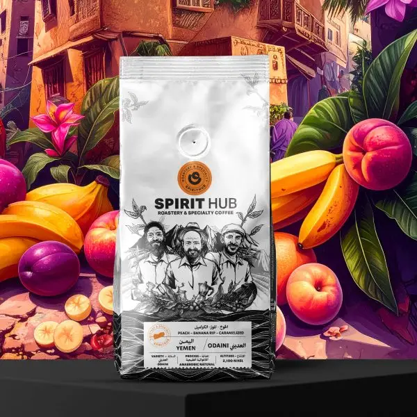 SpiritHub Roastery Yemen Odaini Anaerobic Natural Coffee Bag – Specialty Arabica from Haraz Mountains