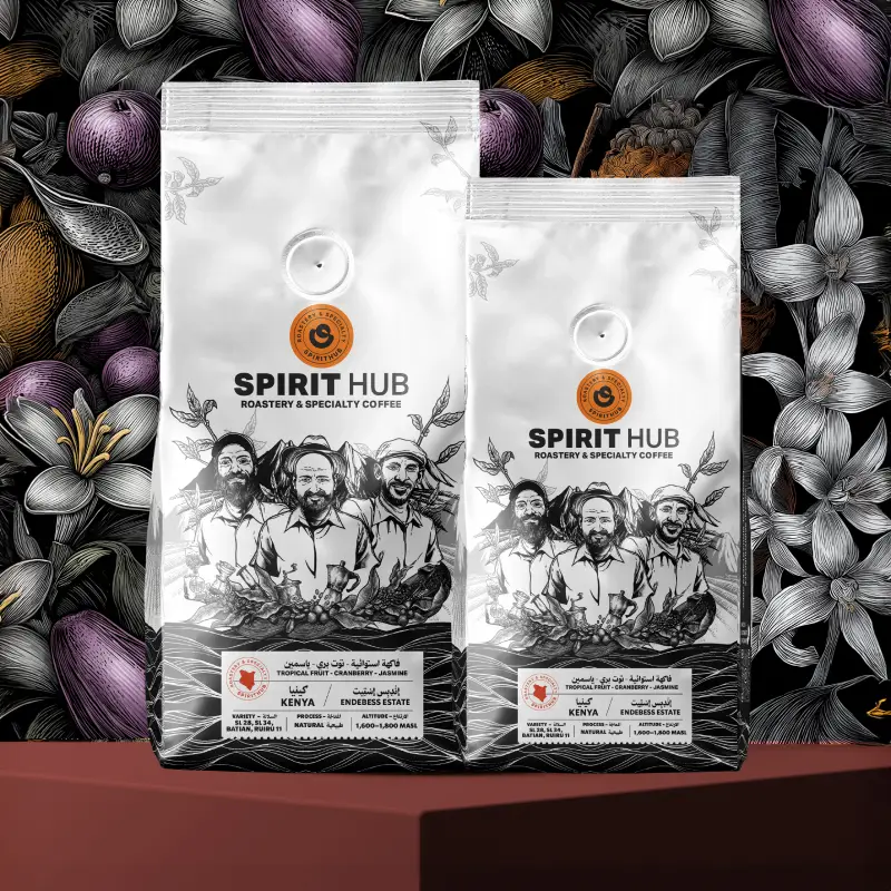 Kenya Karatu Estate Natural coffee – raised-bed sun-dried 21–35 days, community-driven farm with D’Ollier and Gatatha history.