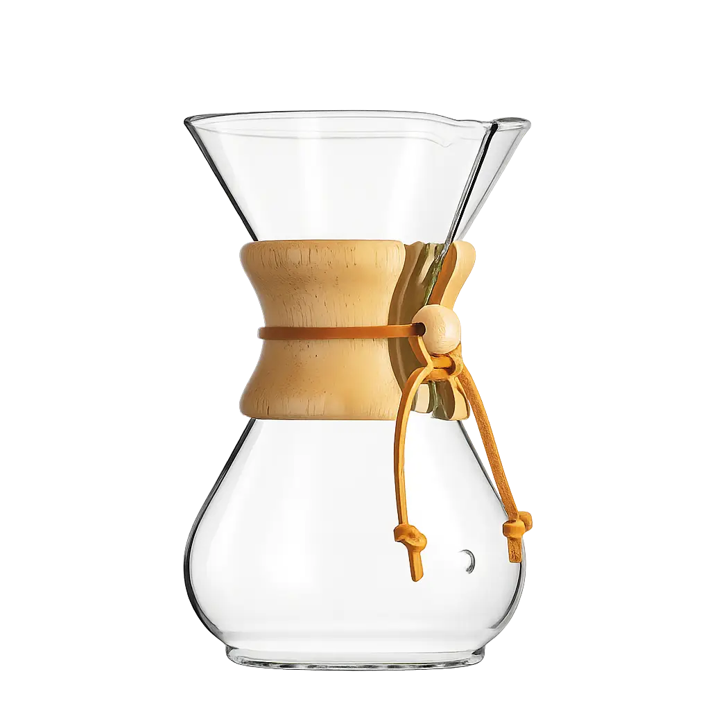 Chemex classic pour-over coffee maker for clean and flavorful coffee brewing